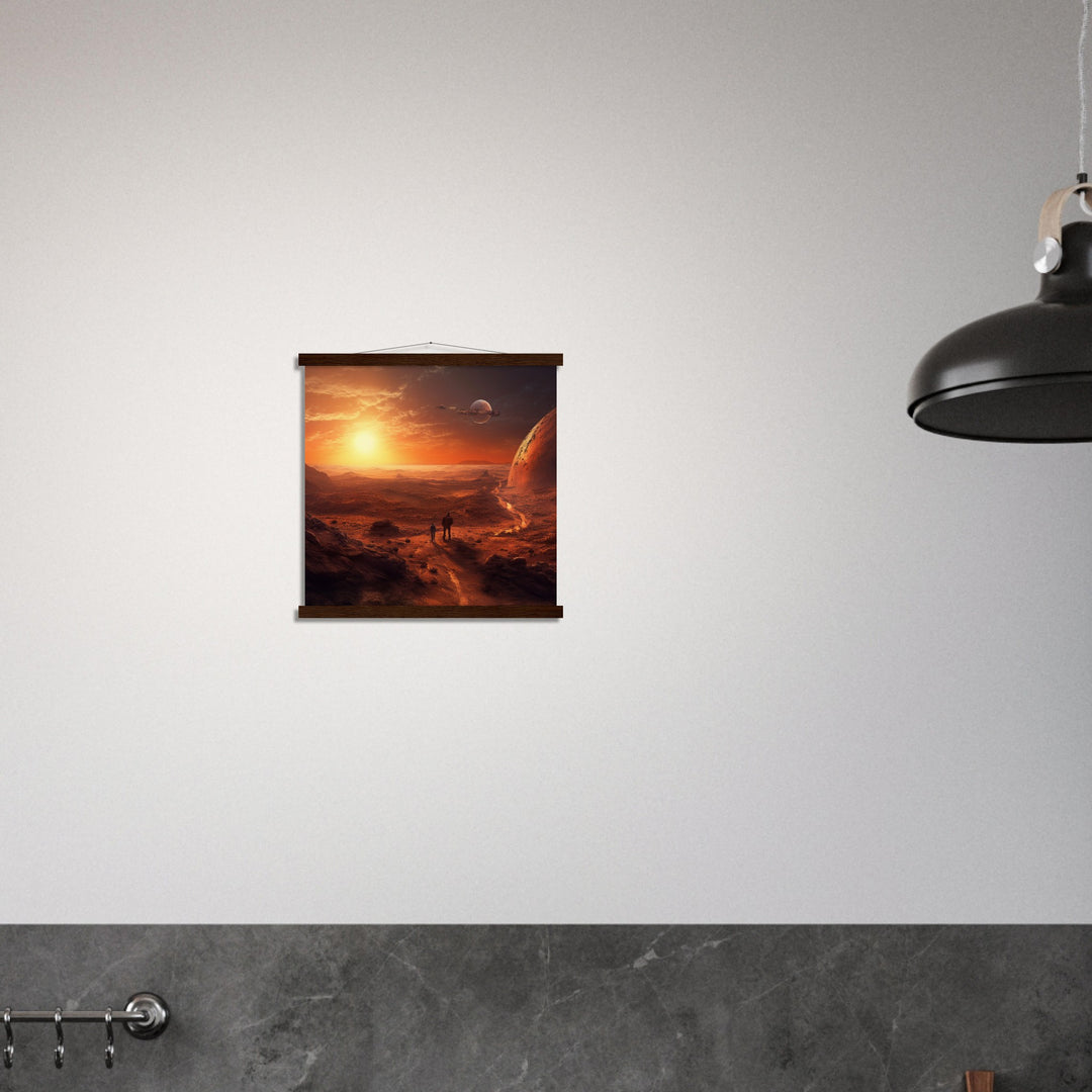 Museum-Quality Matte Paper Poster with Hanger - Sunset on Mars I