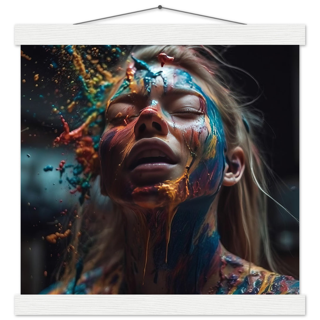 Classic Semi-Glossy Paper Poster with Hanger -  Colourful Imagination