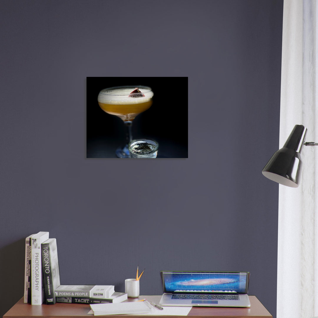 Brushed Aluminum Print - Pornstar Martini