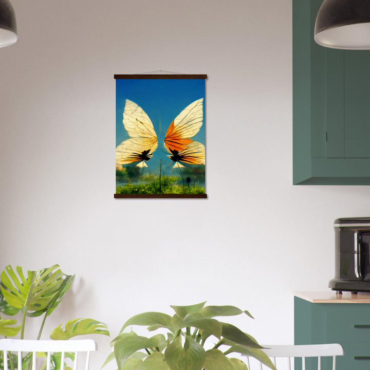 Museum-Quality Matte Paper Poster with Hanger - Dreaming Butterflies II