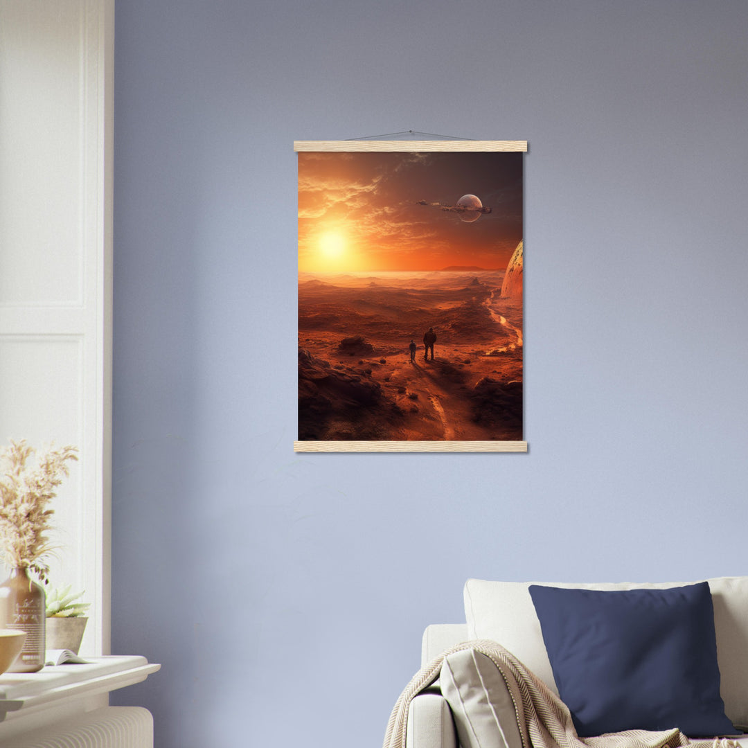 Premium Matte Paper Poster with Hanger - Sunset on Mars I