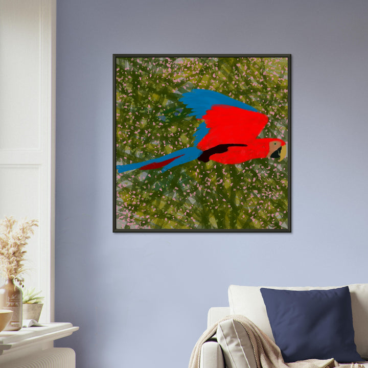 Museum-Quality Matte Paper Metal Framed Poster - Parrot Colourful