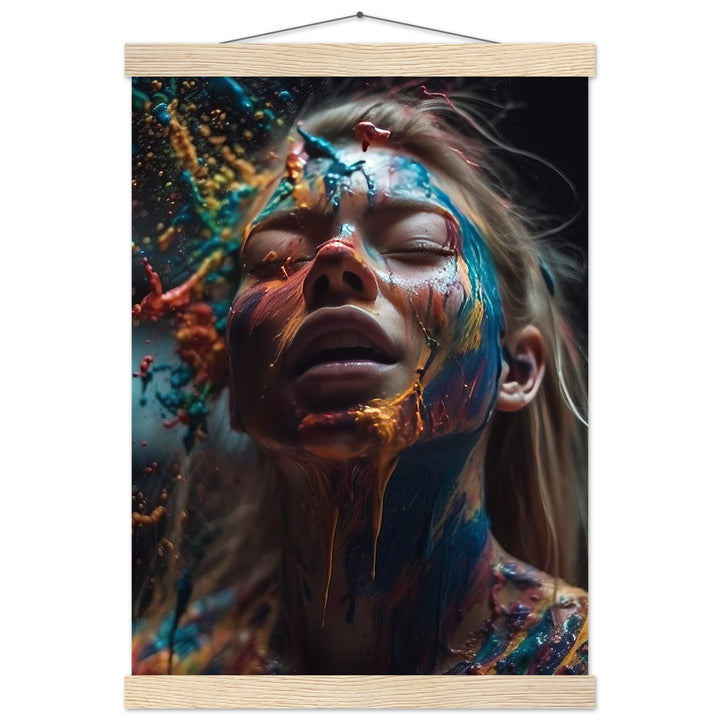 Classic Semi-Glossy Paper Poster with Hanger -  Colourful Imagination