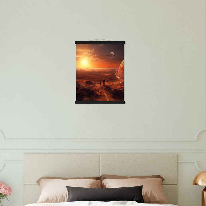 Classic Matte Paper Poster with Hanger - Sunset on Mars I