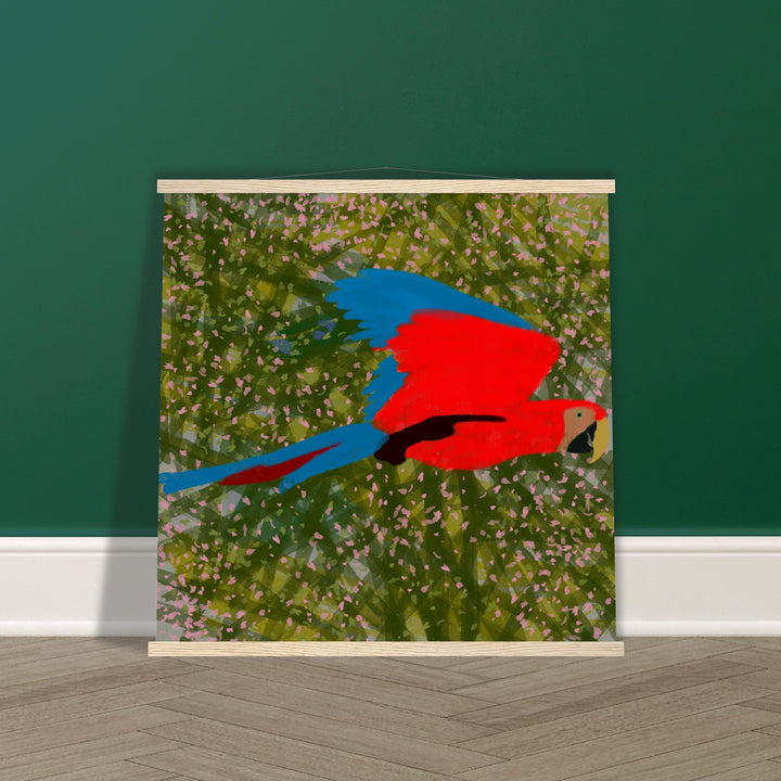 Museum-Quality Matte Paper Poster with Hanger - Parrot Colourful