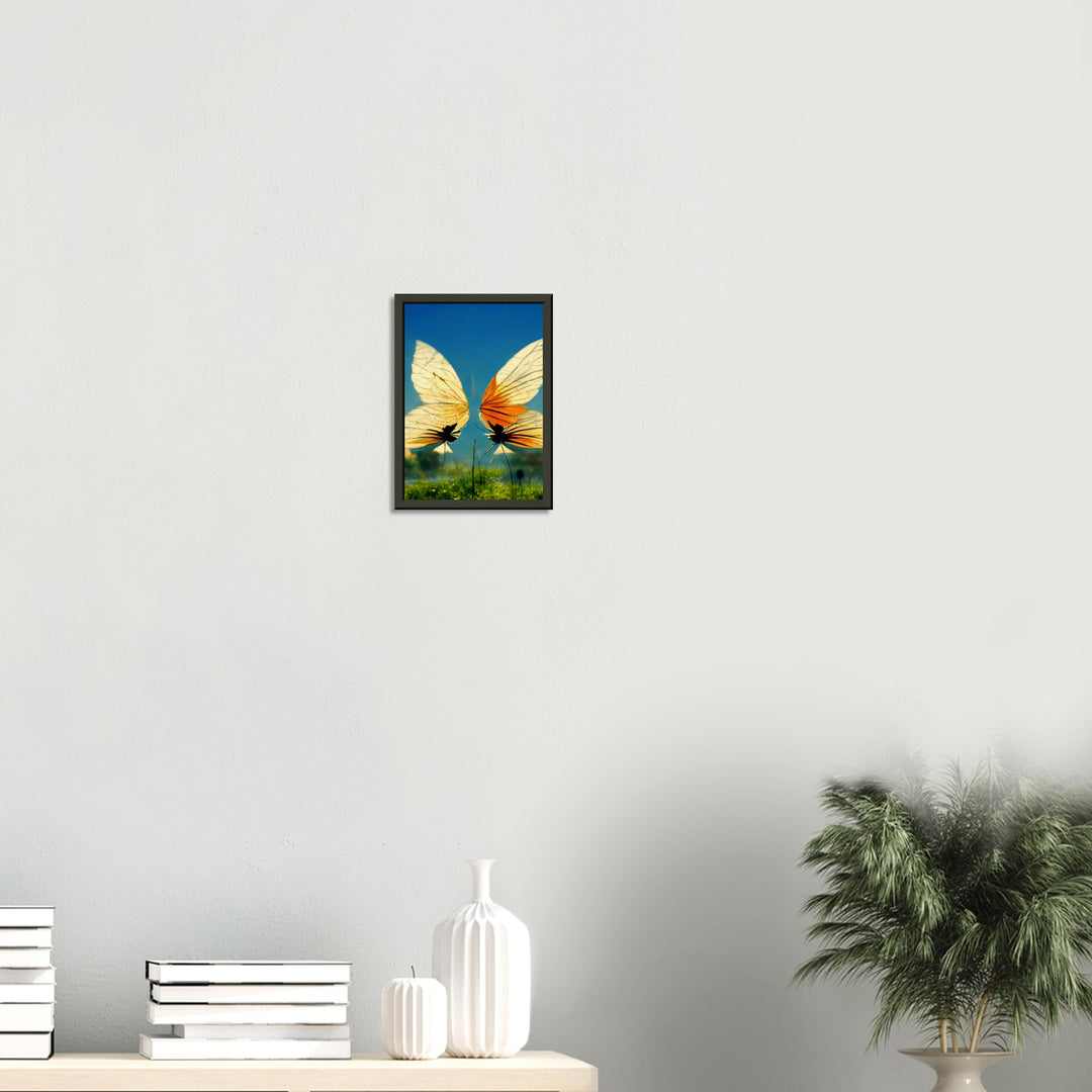 Museum-Quality Matte Paper Metal Framed Poster - Dreaming Butterflies II