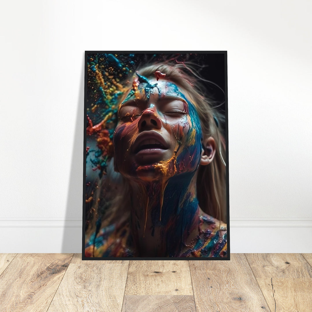 Premium Semi-Glossy Paper Wooden Framed Poster - Colourful Imagination