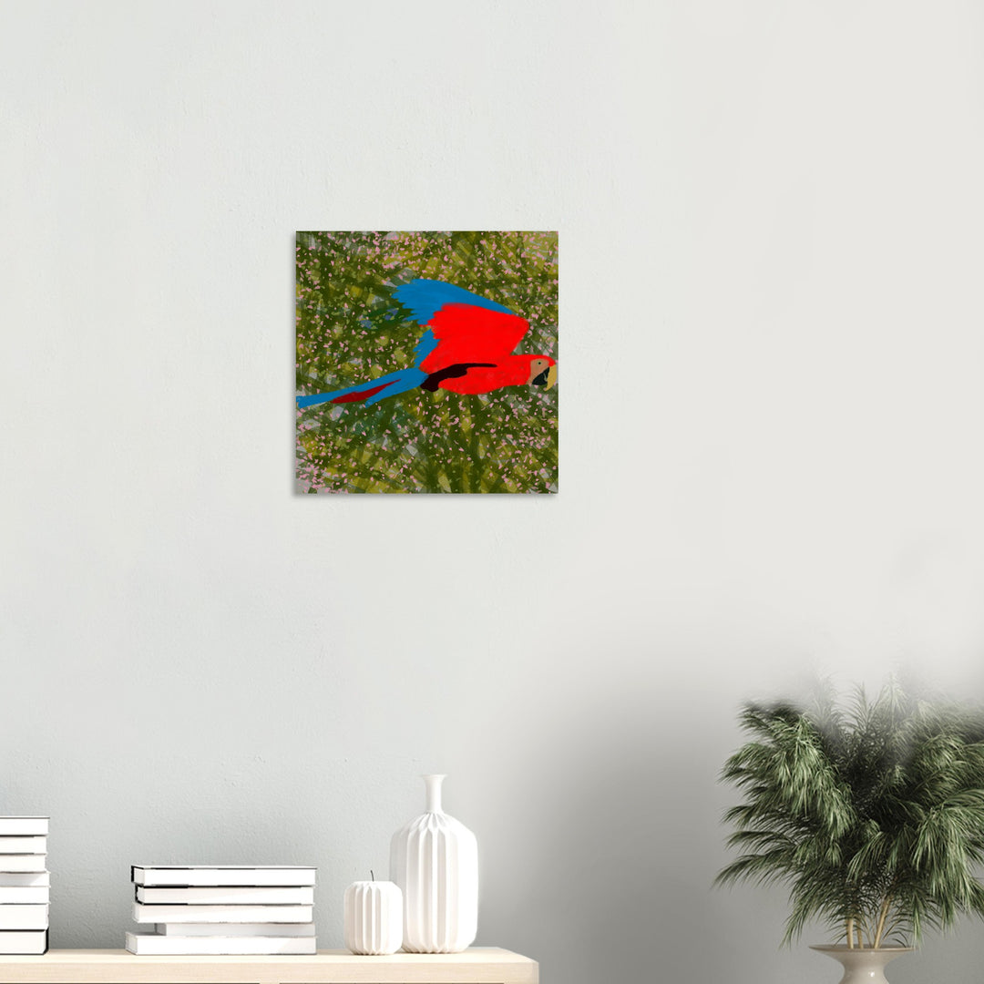 Aluminum Print - Parrot Colourful