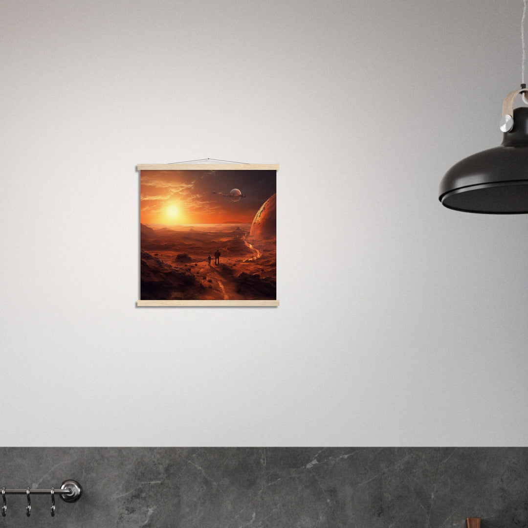 Museum-Quality Matte Paper Poster with Hanger - Sunset on Mars I