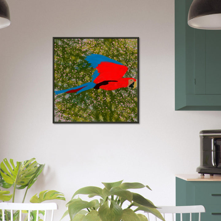 Premium Semi-Glossy Paper Metal Framed Poster - Parrot Colourful