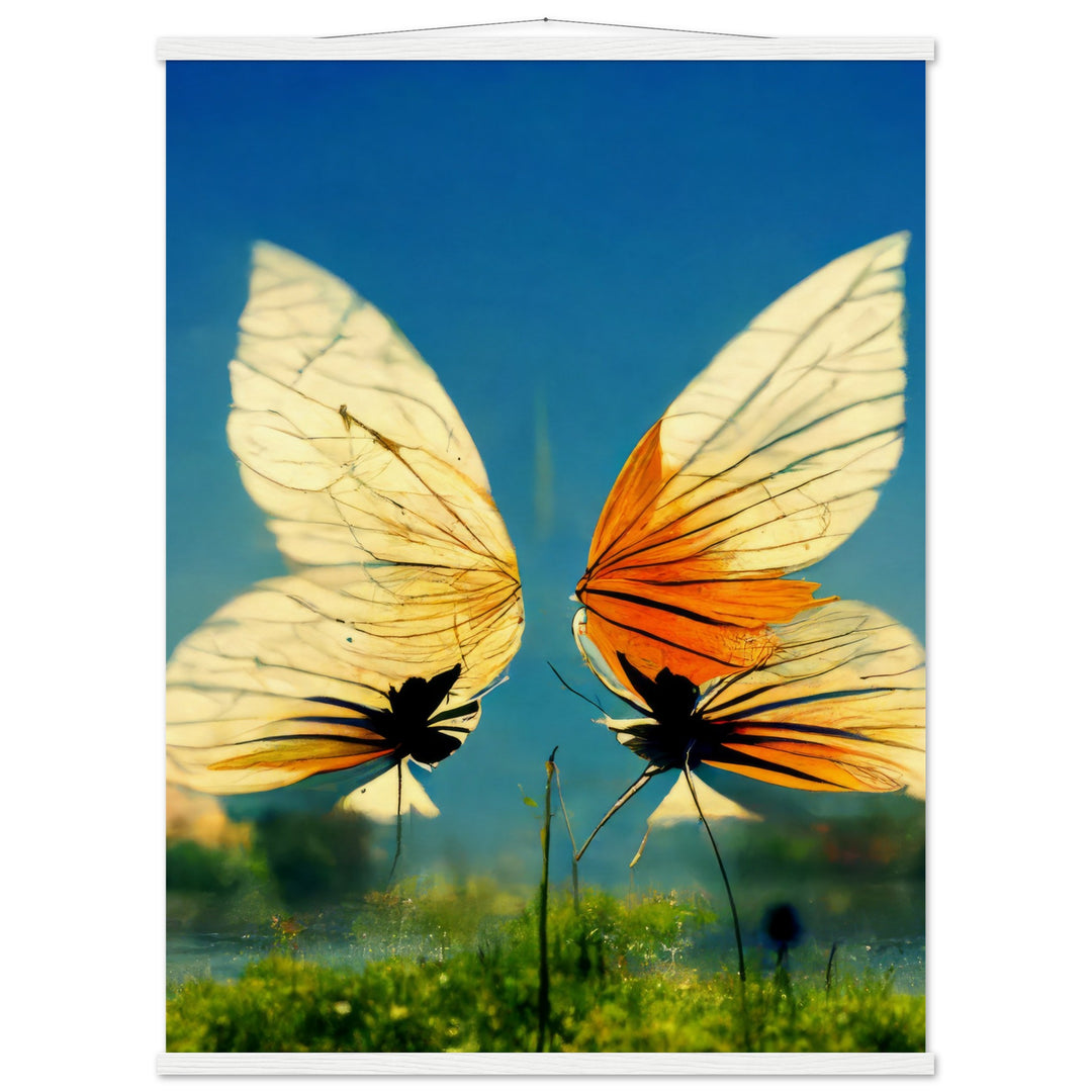 Museum-Quality Matte Paper Poster with Hanger - Dreaming Butterflies II