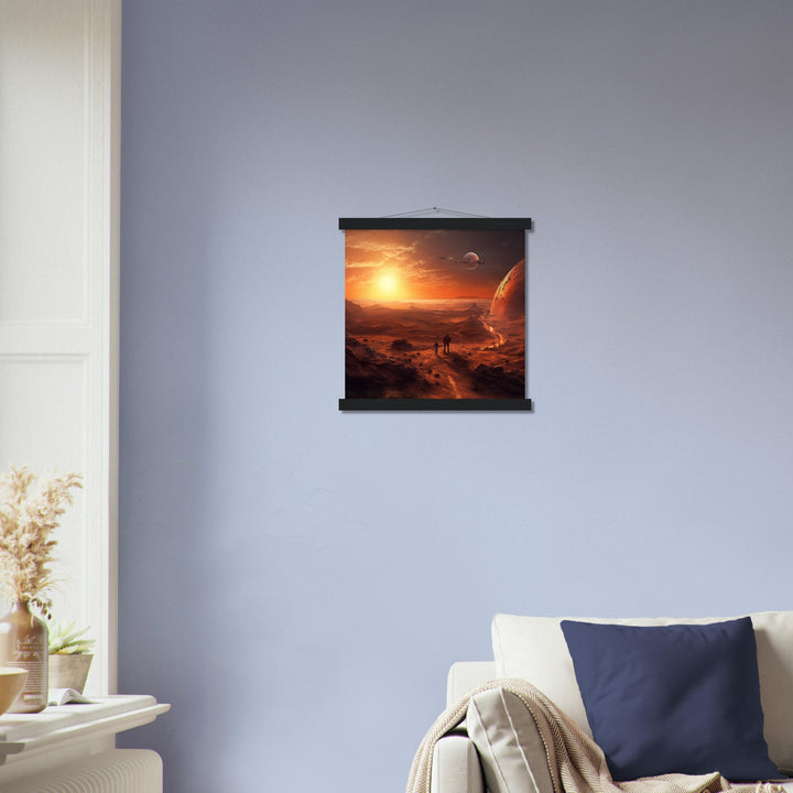 Premium Matte Paper Poster with Hanger - Sunset on Mars I