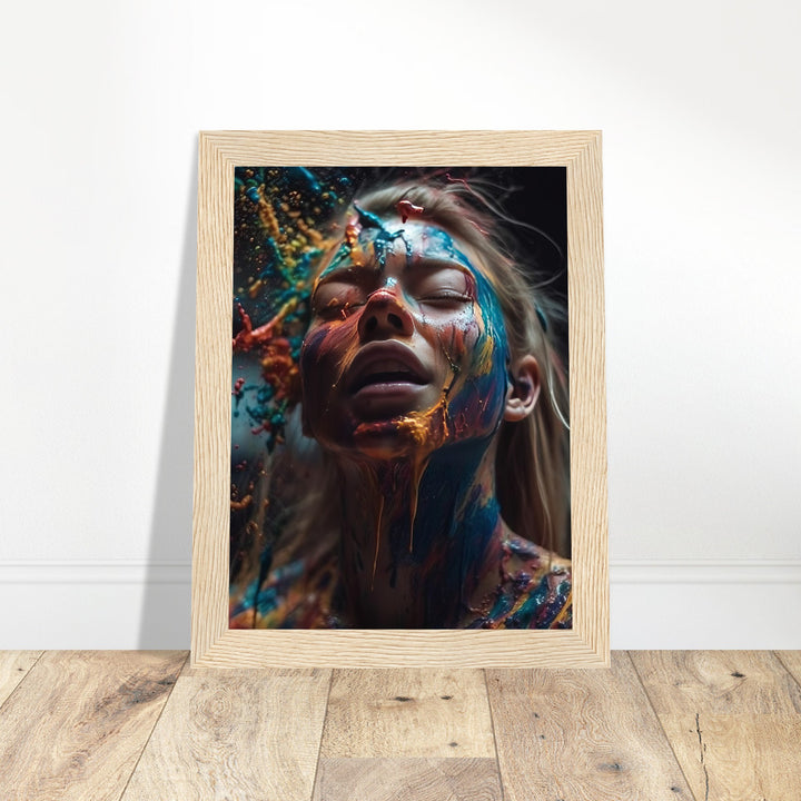 Premium Semi-Glossy Paper Wooden Framed Poster - Colourful Imagination