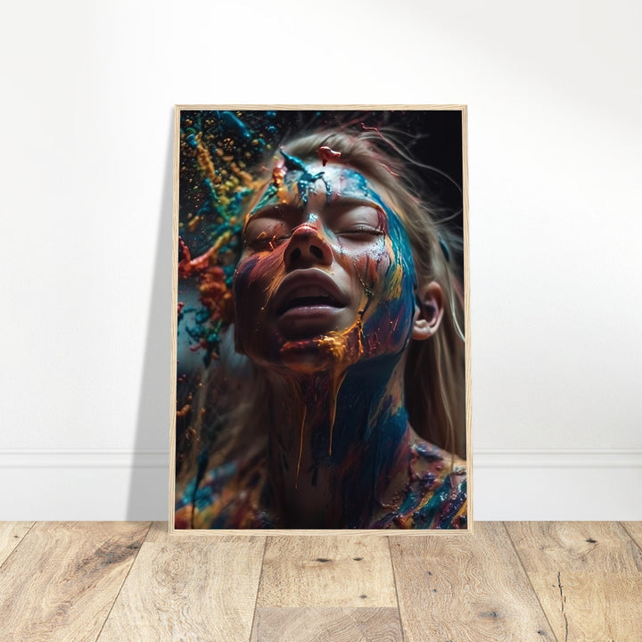 Premium Semi-Glossy Paper Wooden Framed Poster - Colourful Imagination