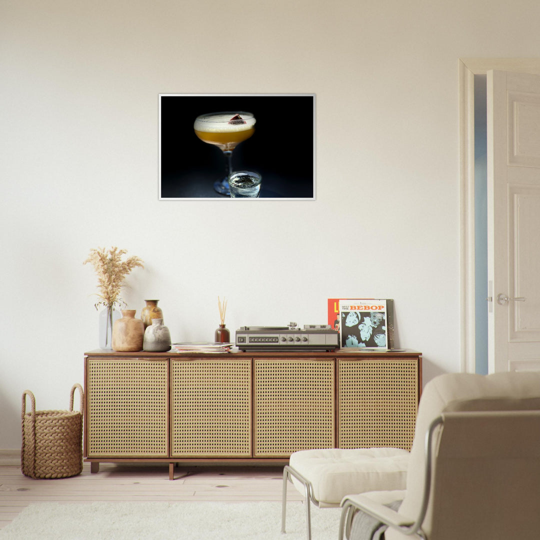 Premium Semi-Glossy Paper Wooden Framed Poster - Pornstar Martini