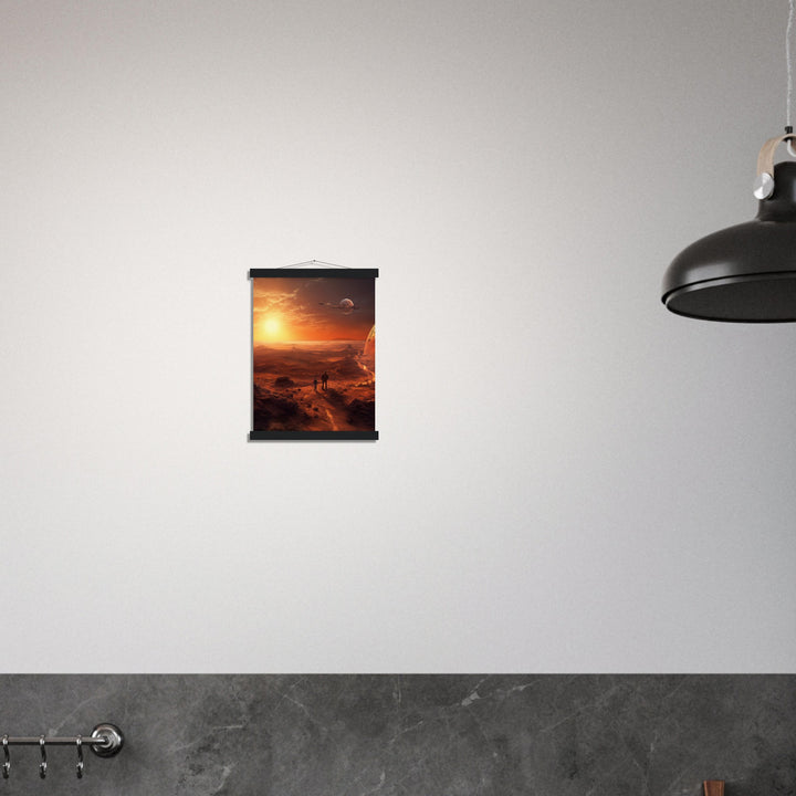 Museum-Quality Matte Paper Poster with Hanger - Sunset on Mars I