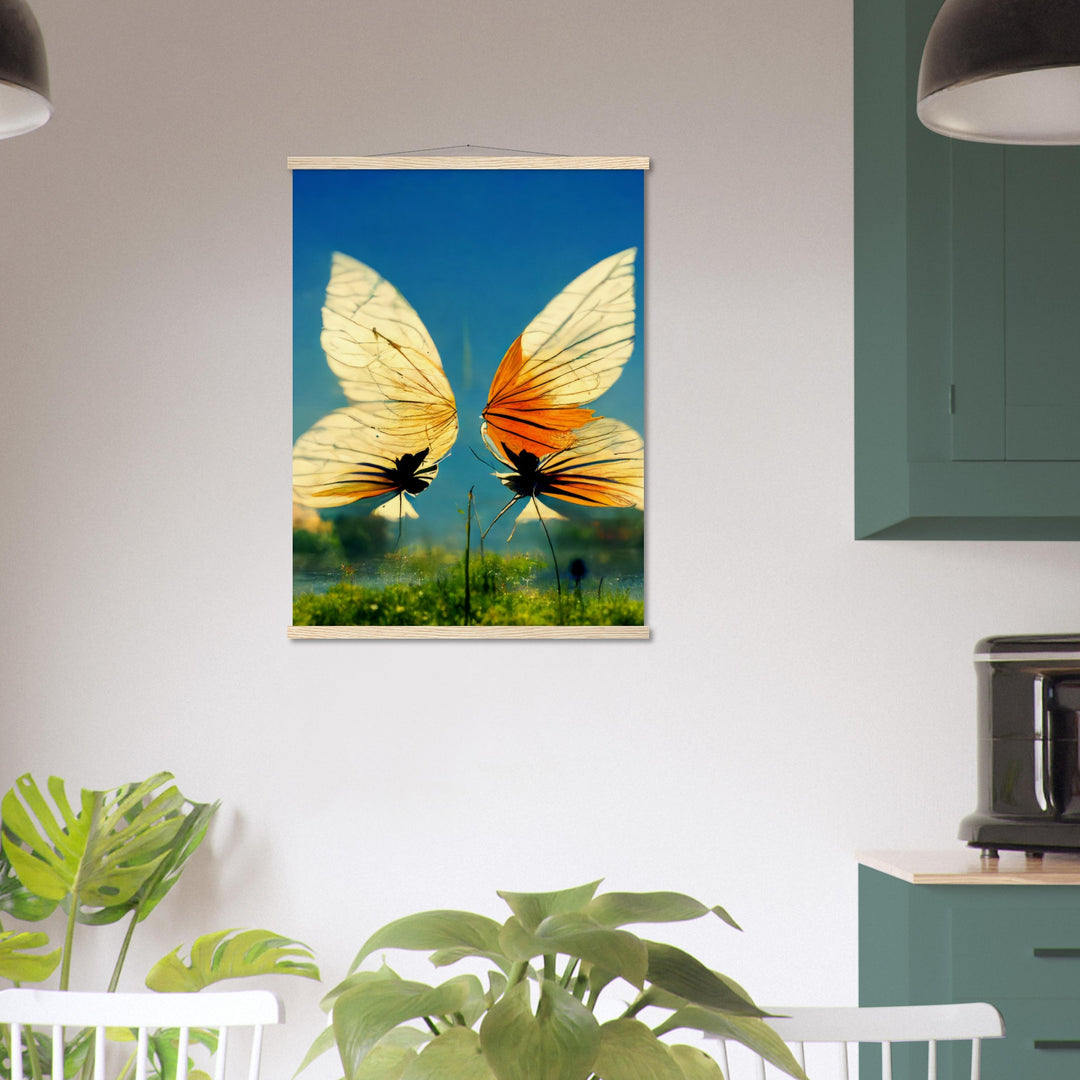 Museum-Quality Matte Paper Poster with Hanger - Dreaming Butterflies II