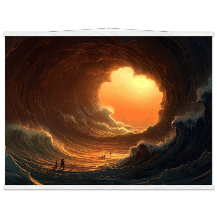 Classic Matte Paper Poster with Hanger - Abyssal Grotto Wave
