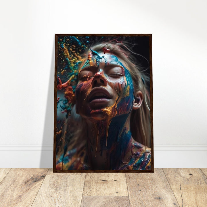 Premium Semi-Glossy Paper Wooden Framed Poster - Colourful Imagination