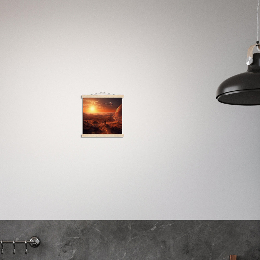 Museum-Quality Matte Paper Poster with Hanger - Sunset on Mars I