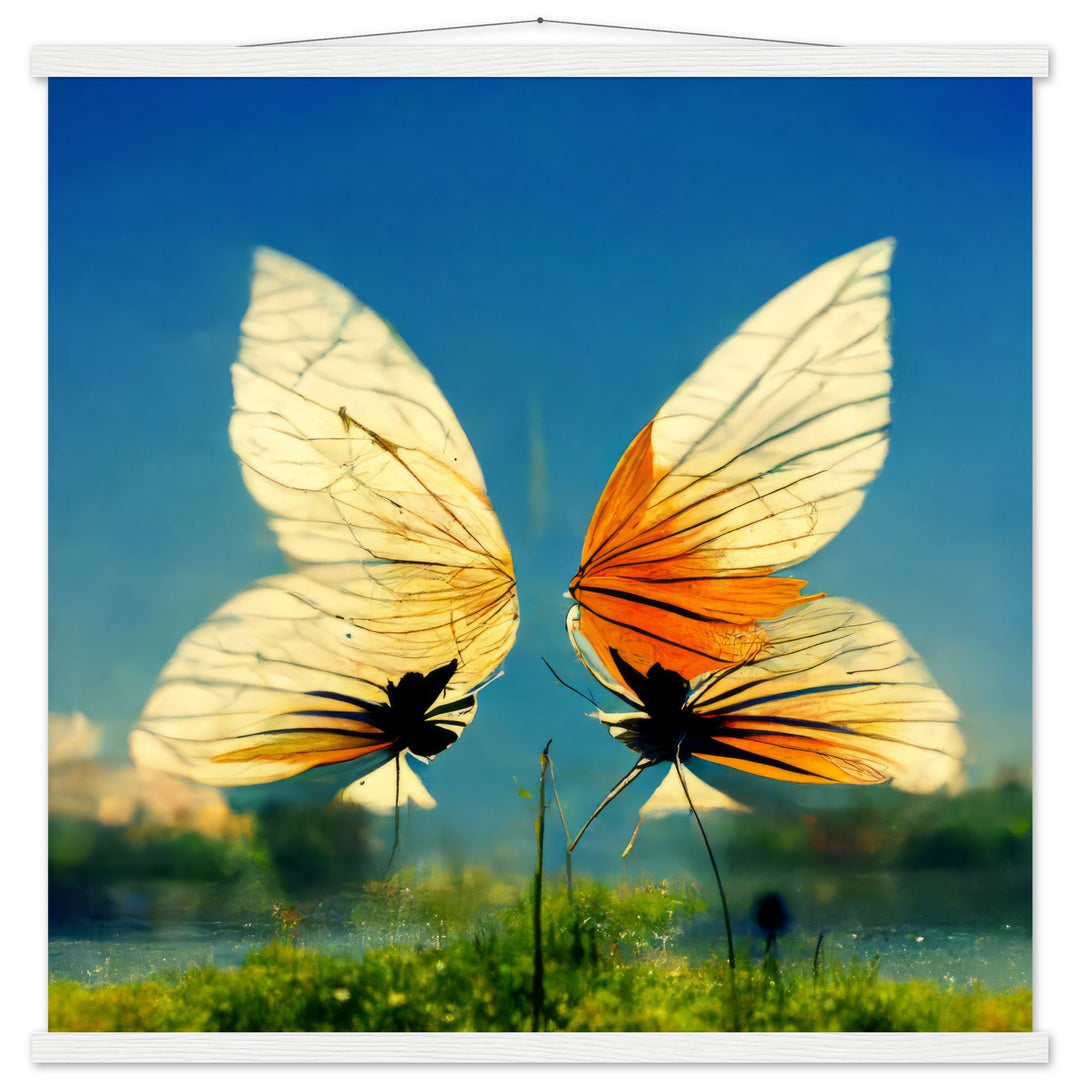 Premium Semi-Glossy Paper Poster with Hanger - Dreaming Butterflies II