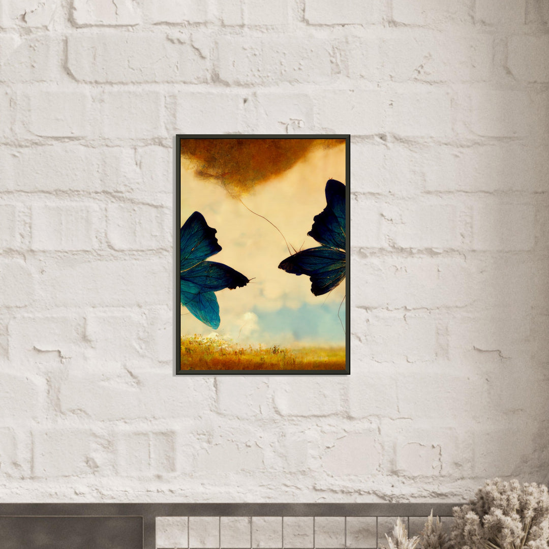 Museum-Quality Matte Paper Metal Framed Poster - Dreaming Butterflies III