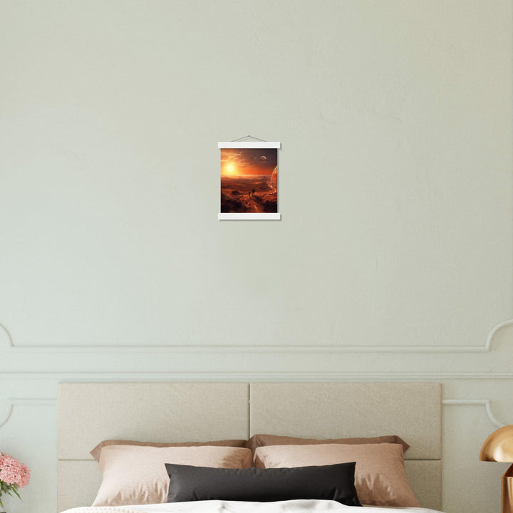 Classic Matte Paper Poster with Hanger - Sunset on Mars I