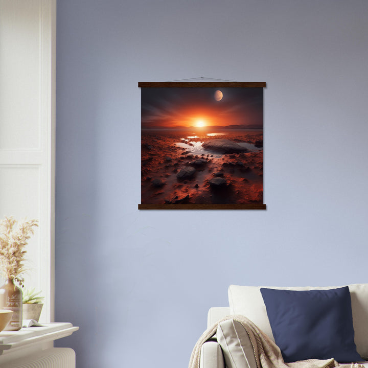 Premium Matte Paper Poster with Hanger - Sunset on Mars II
