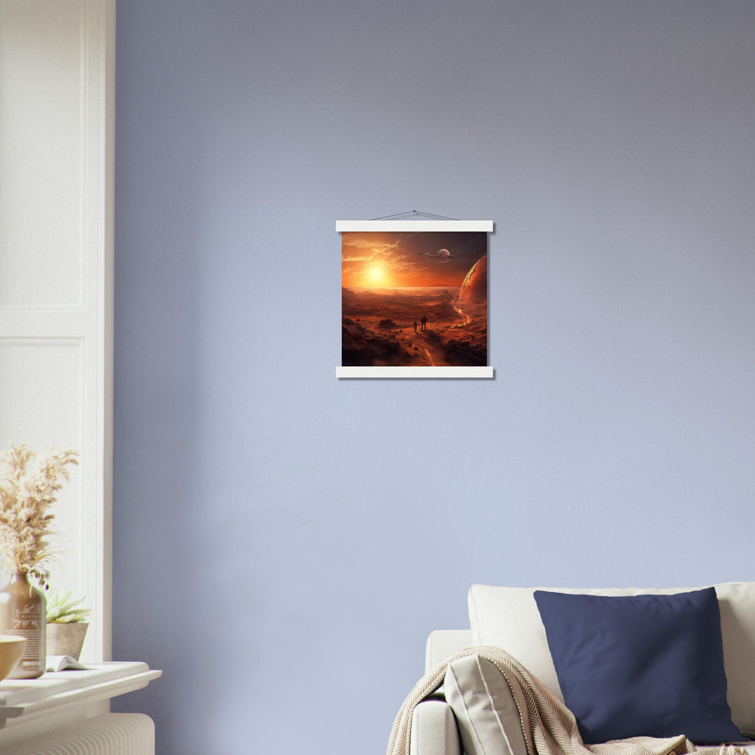 Premium Matte Paper Poster with Hanger - Sunset on Mars I