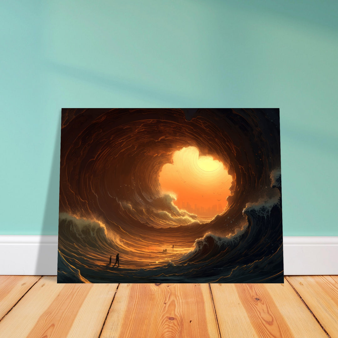 Premium Matte Paper Poster - Abyssal Grotto Wave
