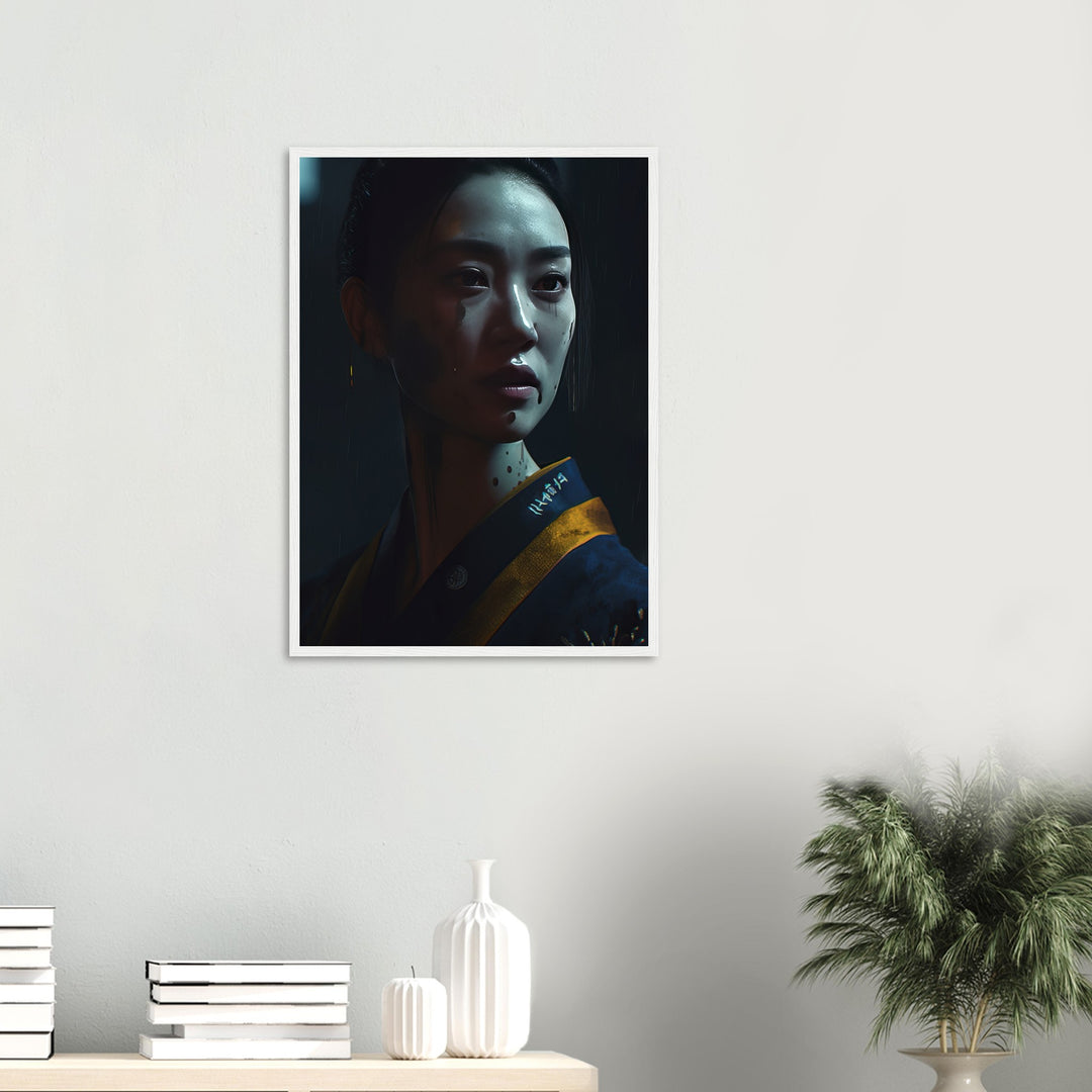 Classic Matte Paper Wooden Framed Poster - Beneath the Sakura's