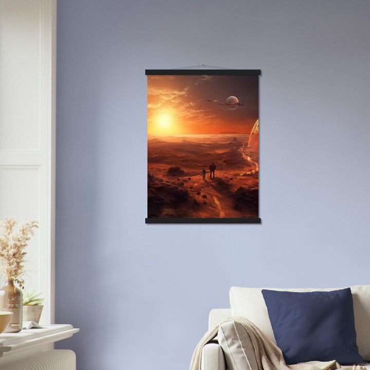 Premium Matte Paper Poster with Hanger - Sunset on Mars I