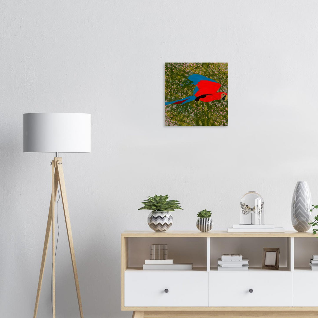 Wood Prints - Parrot Colourful