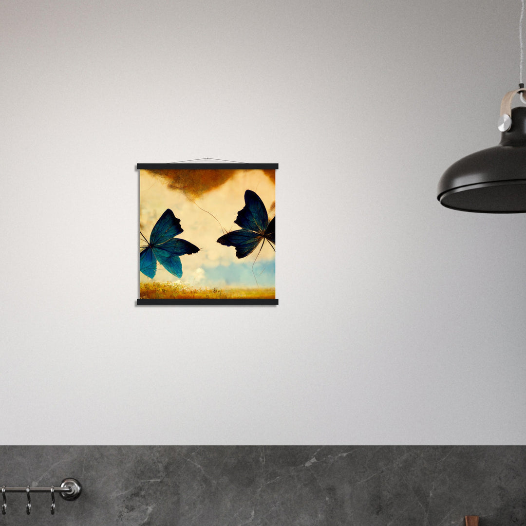 Premium Semi-Glossy Paper Poster with Hanger - Dreaming Butterflies III