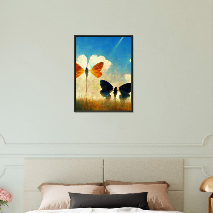 Museum-Quality Matte Paper Metal Framed Poster - Dreaming Butterflies