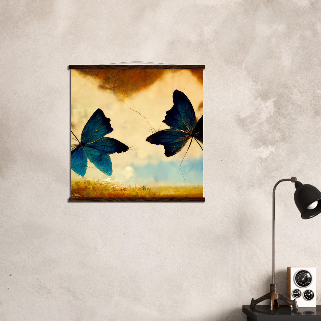 Premium Matte Paper Poster with Hanger - Dreaming Butterflies III