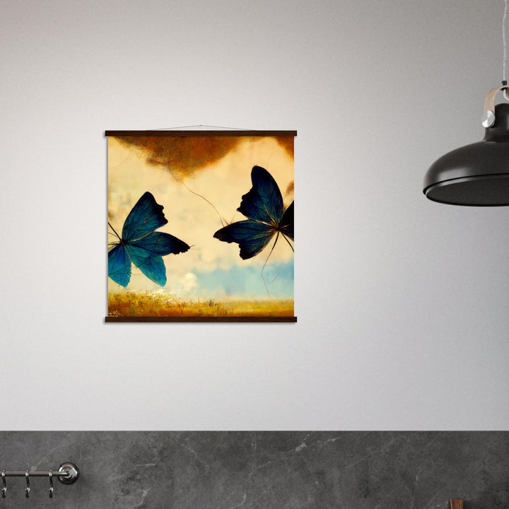 Premium Semi-Glossy Paper Poster with Hanger - Dreaming Butterflies III