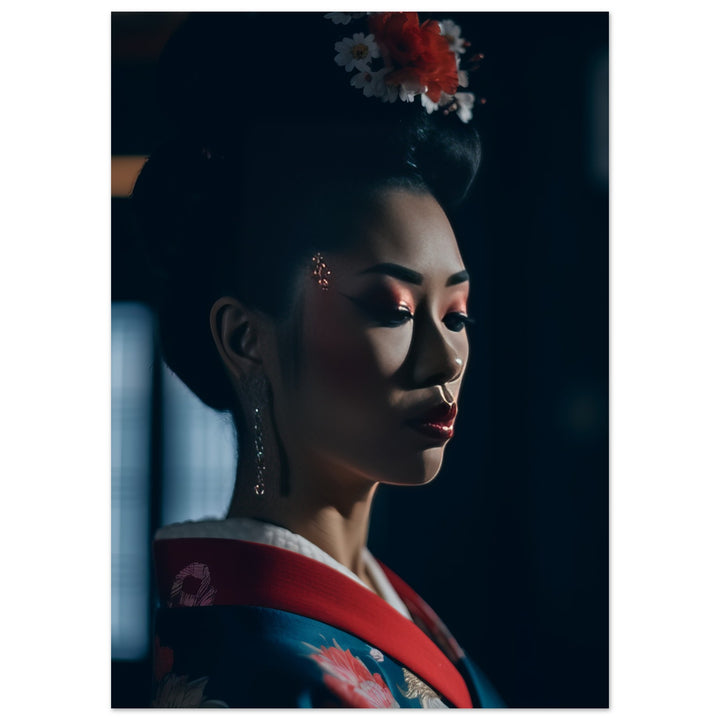 Classic Matte Paper Poster - Geisha's Solitude