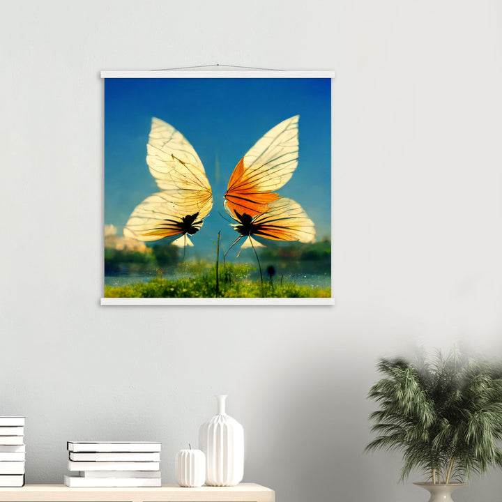 Classic Semi-Glossy Paper Poster with Hanger - Dreaming Butterflies II