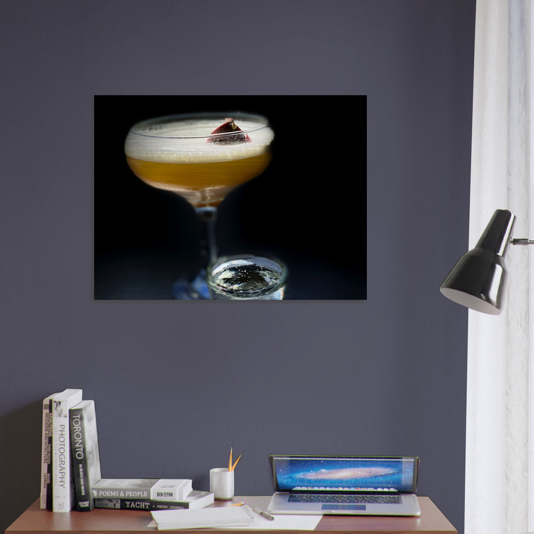 Brushed Aluminum Print - Pornstar Martini