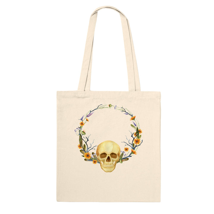 Premium Tote Bag - Skull Bloom