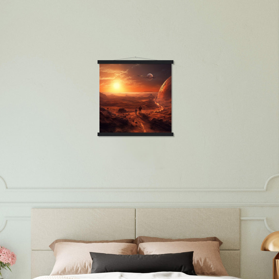 Classic Matte Paper Poster with Hanger - Sunset on Mars I