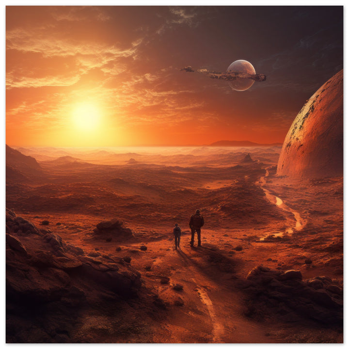 Foam Square - Sunset on Mars I