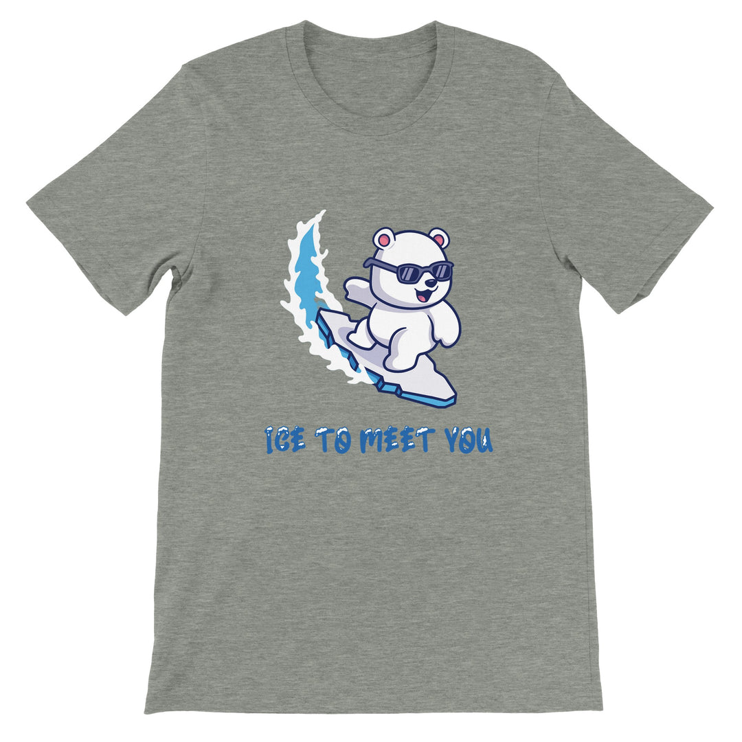 Premium Unisex Crewneck T-shirt "Ice To Meet You"