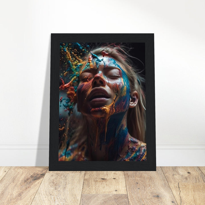 Premium Semi-Glossy Paper Wooden Framed Poster - Colourful Imagination