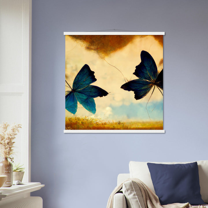 Classic Semi-Glossy Paper Poster with Hanger - Dreaming Butterflies III