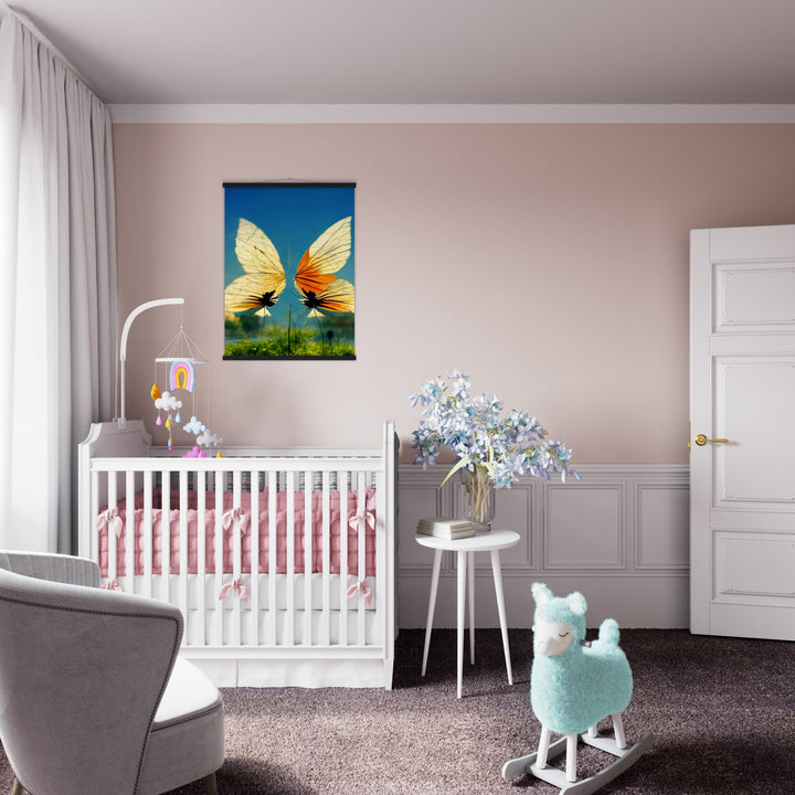 Classic Matte Paper Poster with Hanger - Dreaming Butterflies II