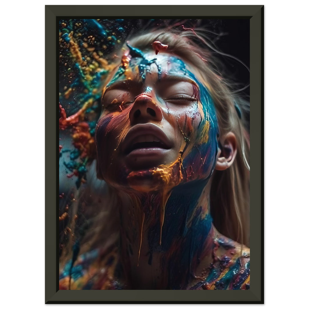 Classic Matte Paper Metal Framed Poster - Colourful Imagination