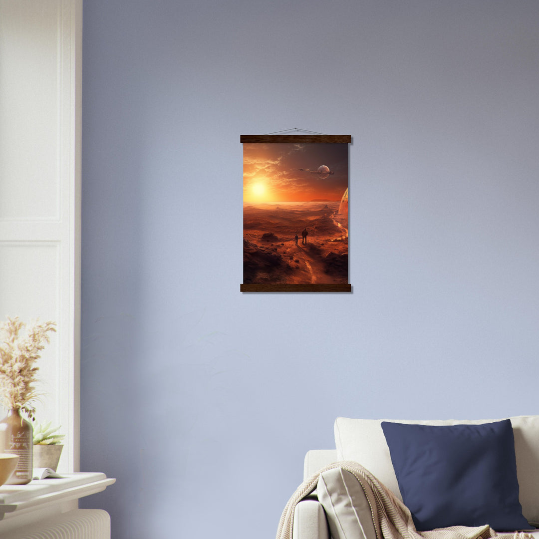 Premium Matte Paper Poster with Hanger - Sunset on Mars I