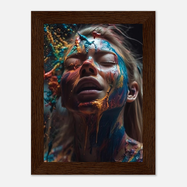 Premium Matte Paper Wooden Framed Poster - Colourful Imagination